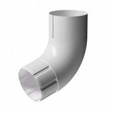 Колено трубы 72° Docke STAL PREMIUM D90 RAL9010 Пломбир