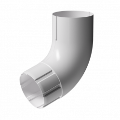 Колено трубы 72° Docke STAL PREMIUM D90 RAL9010 Пломбир