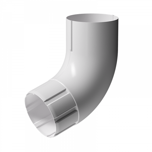 Колено трубы 72° Docke STAL PREMIUM D90 RAL9010 Пломбир