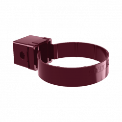 Хомут трубы Kliker Grand Line ПВХ Система D87 Бордо RAL3005