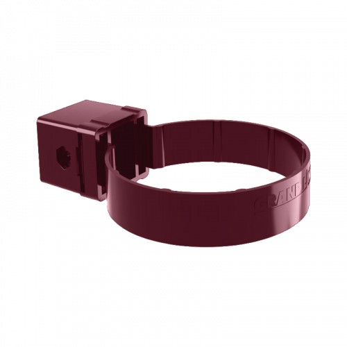 Хомут трубы Kliker Grand Line ПВХ Система D87 Бордо RAL3005