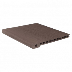Ступень пустотелая CM Decking ДПК мелкий вельвет Венге, 3000x345x25 мм