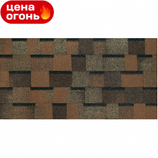 Гибкая черепица Kerabit PREMIUM Каштановый ламинированная SBS-битум 2,57 м²
