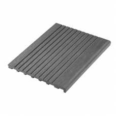 Ступень UnoDeck ДПК крупный вельвет Жженый кедр, 3000x345x23 мм