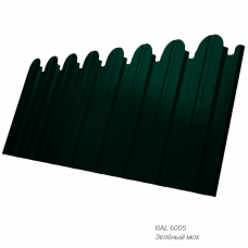 Профнастил Grand Line C10ДВС 0,45 мм покрытие ДВС Полиэстер (PE) заказной цвет, фигурный