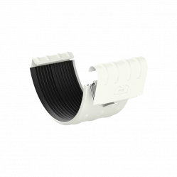 Соединитель желоба Металл Профиль МП Престиж D150 RAL9010 Белый
