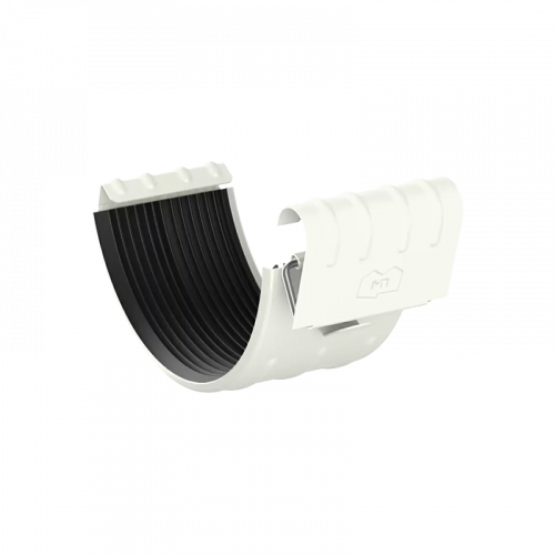 Соединитель желоба Металл Профиль МП Престиж D150 RAL9010 Белый