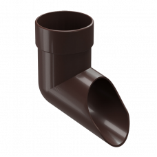 Колено сливное Docke LUX D100 Шоколад RAL8019