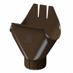 Воронка Docke STAL PREMIUM D125 RAL8017 Каштан