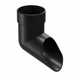 Колено сливное Docke LUX D100 Карбон RR33