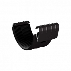 Соединитель желоба Металл Профиль МП Престиж D150 RAL9005 Черный