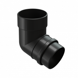 Колено трубы 72° Docke LUX D100 Карбон RR33