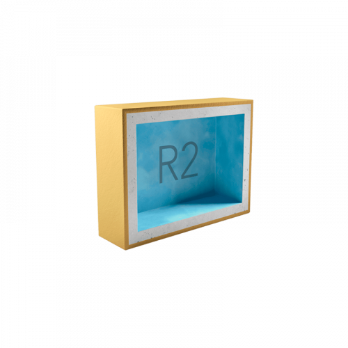 Подрозетник Techno Sonus АкустикГипс Box R2 звукоизоляционный 2 секции 200x120 45 мм