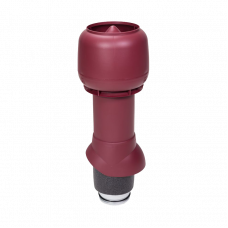 Вентиляционный выход P 125/IS/500 Vilpe RR798 / RAL3005 Бордо изолированный
