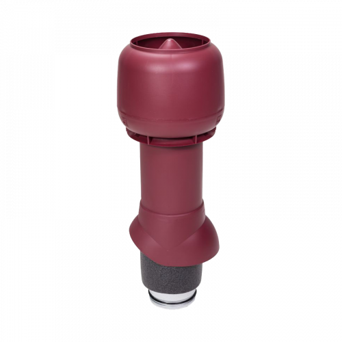 Вентиляционный выход P 125/IS/500 Vilpe RR798 / RAL3005 Бордо изолированный