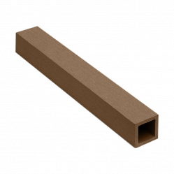 Промежуточный профиль CM Railing ДПК натуральная древесина Тик, 40x40 3000 мм