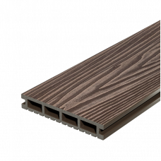 Террасная доска Decking Urban ДПК Темный орех, 3000x150x24 мм
