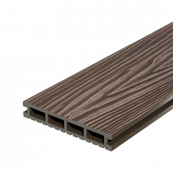 Террасная доска Decking Urban ДПК Темный орех, 3000x150x24 мм