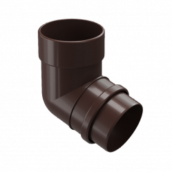 Колено трубы 72° Docke LUX D100 Шоколад RAL8019