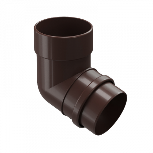 Колено трубы 72° Docke LUX D100 Шоколад RAL8019