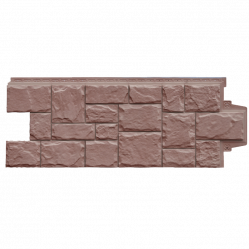 Фасадная панель Grand Line Крупный камень Design Plus Миндаль