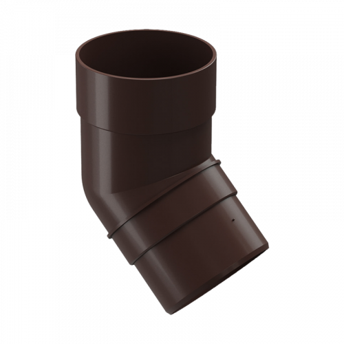 Колено трубы 45° Docke PREMIUM D85 Шоколад RAL8019
