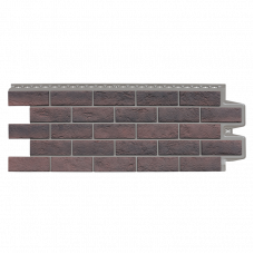 Фасадная панель Grand Line Состаренный кирпич Design Plus Кофе шов т.-бежевый