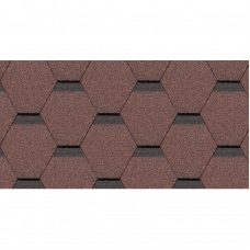 Гибкая черепица Docke PIE STANDARD Сота Красный 3 м²