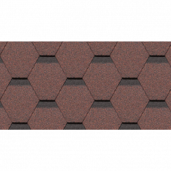 Гибкая черепица Docke PIE STANDARD Сота Красный 3 м²