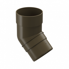 Колено трубы 45° Docke PREMIUM D85 Каштан RAL8017