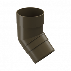 Колено трубы 45° Docke PREMIUM D85 Каштан RAL8017