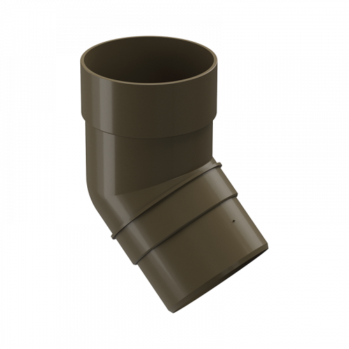 Колено трубы 45° Docke PREMIUM D85 Каштан RAL8017
