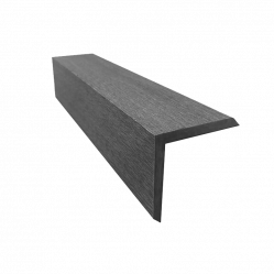 Профиль угловой UnoDeck ДПК под дерево Жженый кедр, 50x50 3000 мм