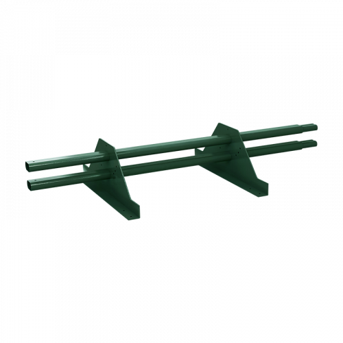 Снегозадержатель трубчатый Металл Профиль МП-1М RAL6005 для металлочерепицы сечение овальное 40x20 мм 1000 мм