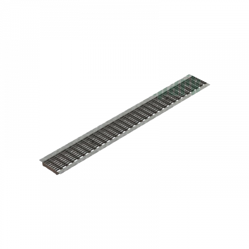 Решетка к лотку ячеистая Basic стальная оцинкованная 2020 1000x136 мм Standartpark