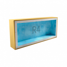 Подрозетник Techno Sonus АкустикГипс Box R4 звукоизоляционный 4 секции 340x120 45 мм