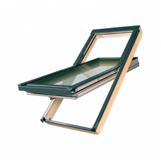 Окно мансардное суперэнергосберегающее Fakro LUX 94x140 ручка снизу FTT U8 Thermo