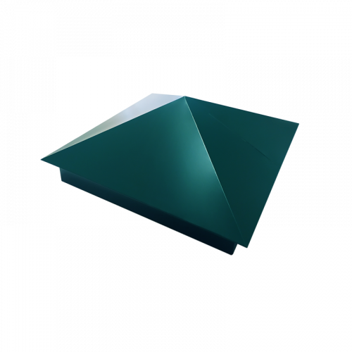 Колпак заборный КС-1 PE RAL6005 390x390 мм