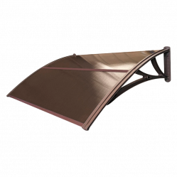 Защитный козырек усиленный Fakro 107x31 STOPrain® Бронзовый 150 см.