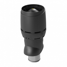Вентиляционный выход FLOW XL 200/IS/700 Vilpe RR33 / RAL9005 Черный изолированный