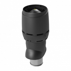 Вентиляционный выход FLOW XL 200/IS/700 Vilpe RR33 / RAL9005 Черный изолированный