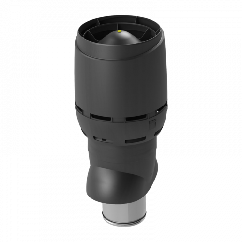 Вентиляционный выход FLOW XL 200/IS/700 Vilpe RR33 / RAL9005 Черный изолированный