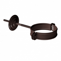 Хомут трубы Docke STAL PREMIUM D90 RAL8019 Шоколад