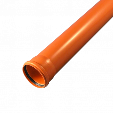 Труба ПВХ сплошная для наружной канализации DN110 SN4 0,56 м ГОСТ Хемкор