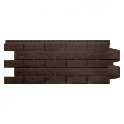Фасадная панель Grand Line Состаренный кирпич Classic Шоколадный