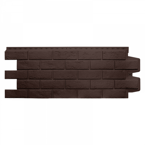Фасадная панель Grand Line Состаренный кирпич Classic Шоколадный