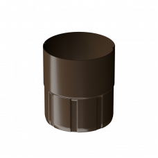 Муфта трубы соединительная Docke STAL PREMIUM D90 RAL8017 Каштан