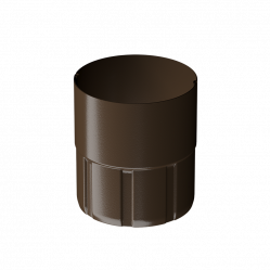 Муфта трубы соединительная Docke STAL PREMIUM D90 RAL8017 Каштан