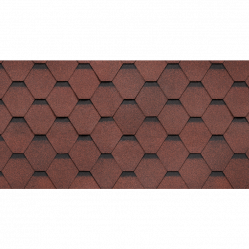Гибкая черепица Shinglas ТехноНИКОЛЬ Самба Рубин SBS-битум 3 м²