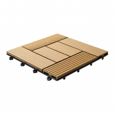 Садовый паркет CM Garden CLASSIC ДПК мелкий вельвет Дуб, 300x300x25 мм 11 шт.